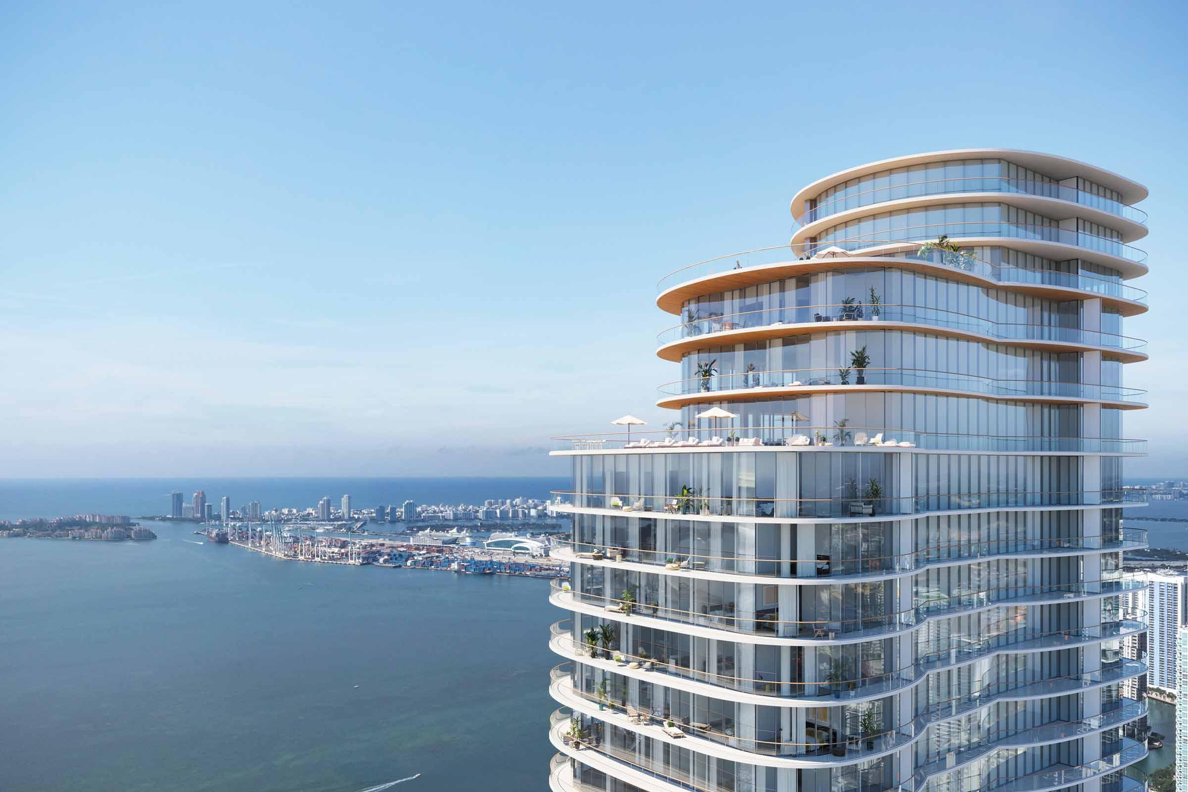 Cipriani Residences Brickell 迈阿密 Views Hummingbird的渲染图